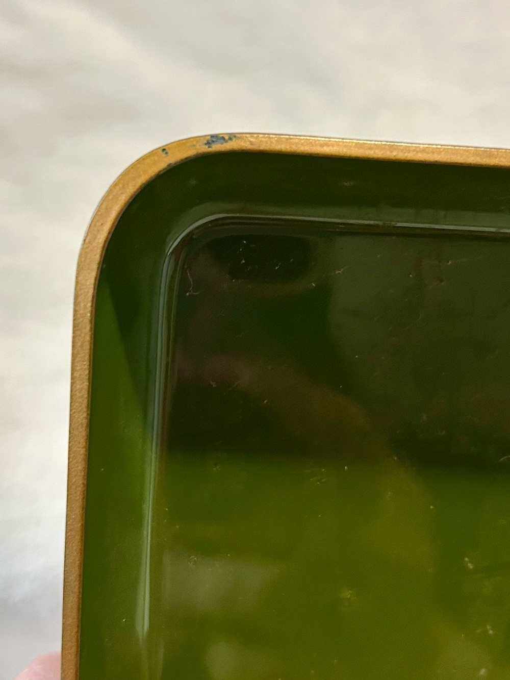 Vintage Takahashi Mushroom Tray Set 6pc Avocado Green Turquoise 70s Japan MCM - Picture 6 of 11